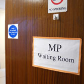 Waiting room for MP's surgery